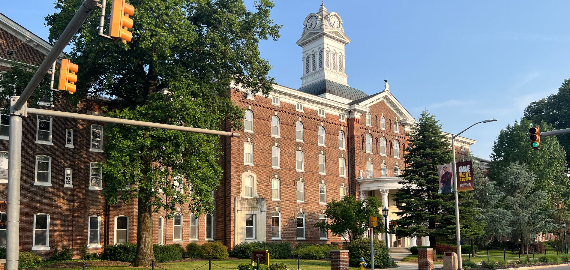 Kutztown University of Pennsylvania, Old Main Hall from Main Street Kutztown