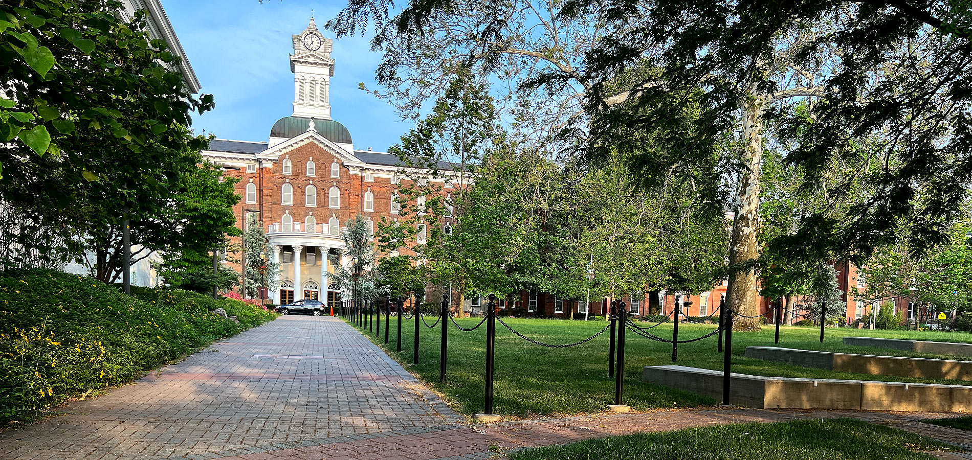Old Main from across the street