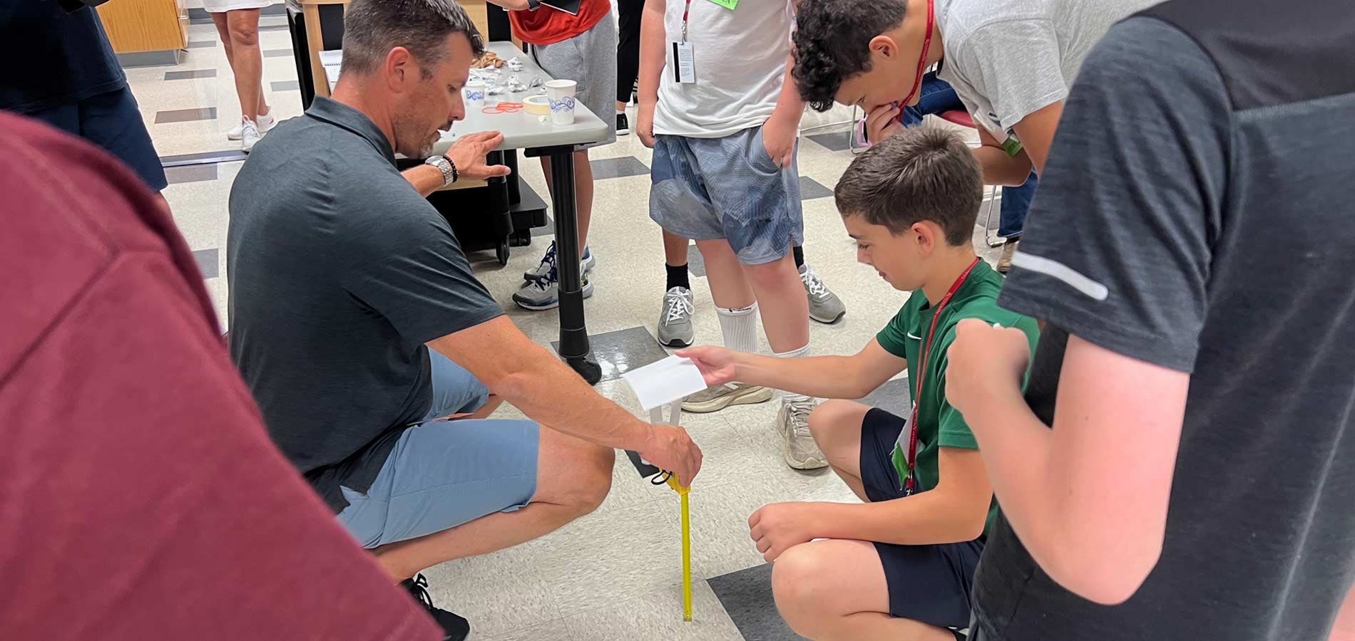 Dr. Rodd Luckenbill outlines the framework for the landing trajectory problem and encourages students to collaborate scientifically to solve the problem, which is a consistent theme throughout our Academy.